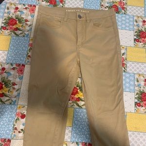 American eagle size 6 shirt khaki jegging